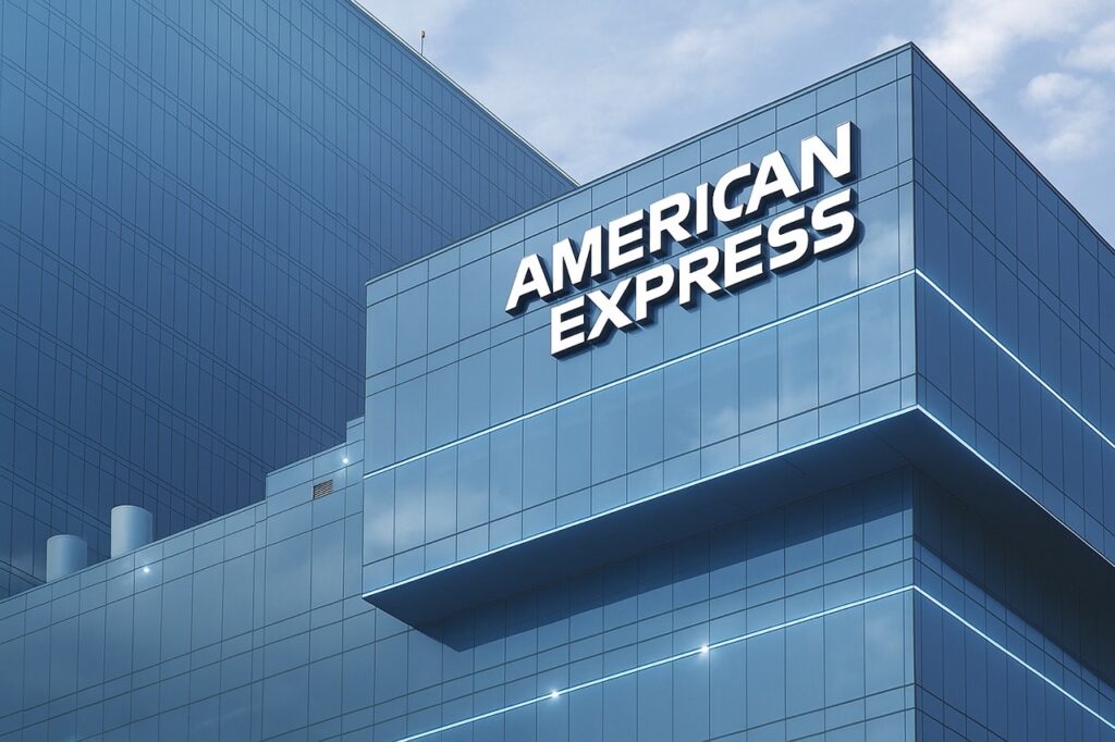 channel signage for american express